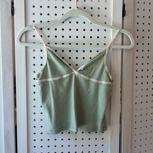 BRANDY MELVILLE Vintage-inspired sage green cami